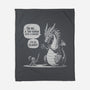 Sarcastic Dragon-None-Fleece-Blanket-Popnotic