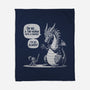 Sarcastic Dragon-None-Fleece-Blanket-Popnotic