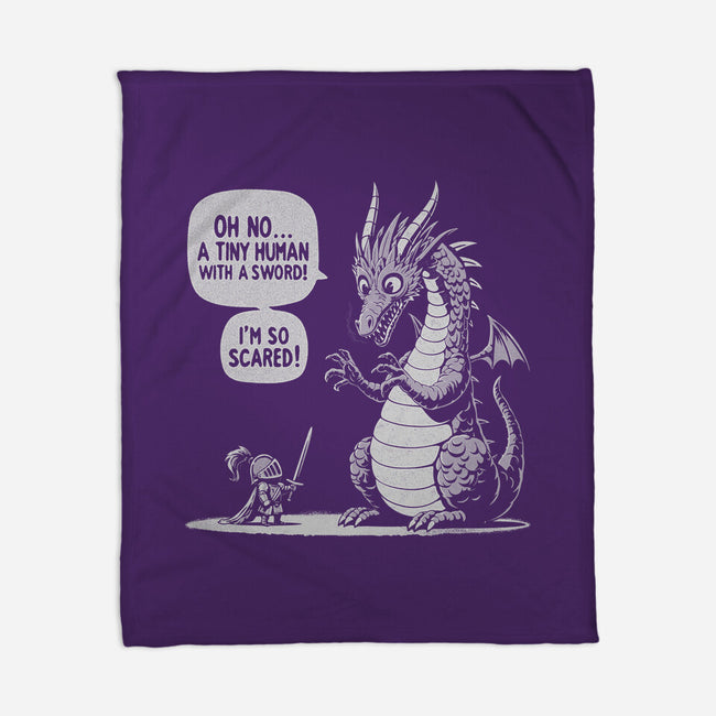 Sarcastic Dragon-None-Fleece-Blanket-Popnotic