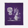 Sarcastic Dragon-None-Fleece-Blanket-Popnotic