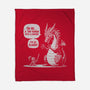 Sarcastic Dragon-None-Fleece-Blanket-Popnotic