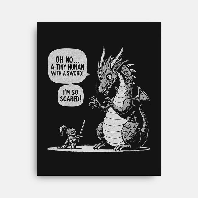 Sarcastic Dragon-None-Stretched-Canvas-Popnotic