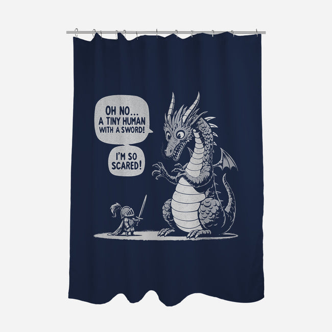 Sarcastic Dragon-None-Polyester-Shower Curtain-Popnotic