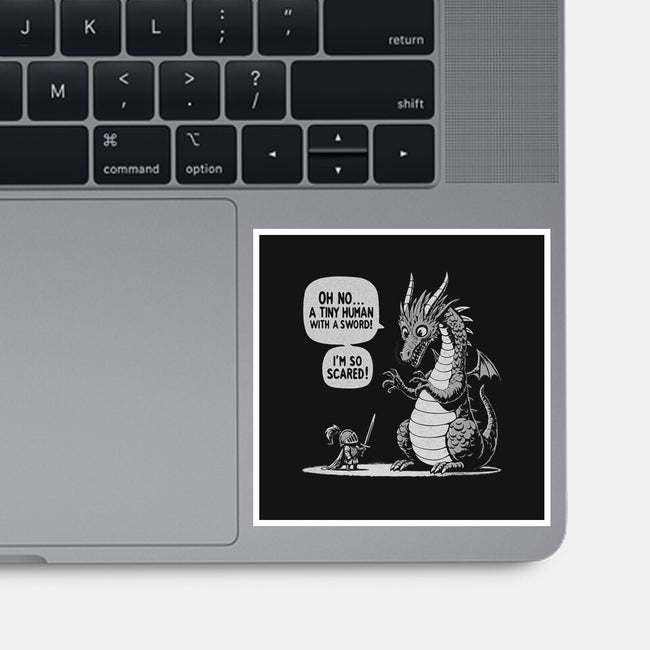 Sarcastic Dragon-None-Glossy-Sticker-Popnotic