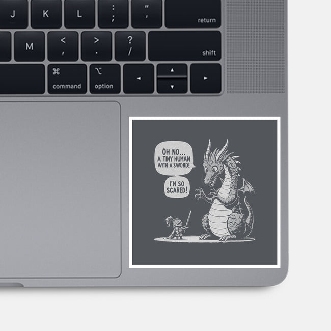 Sarcastic Dragon-None-Glossy-Sticker-Popnotic