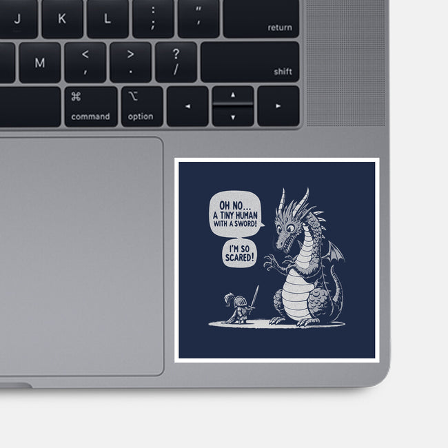 Sarcastic Dragon-None-Glossy-Sticker-Popnotic