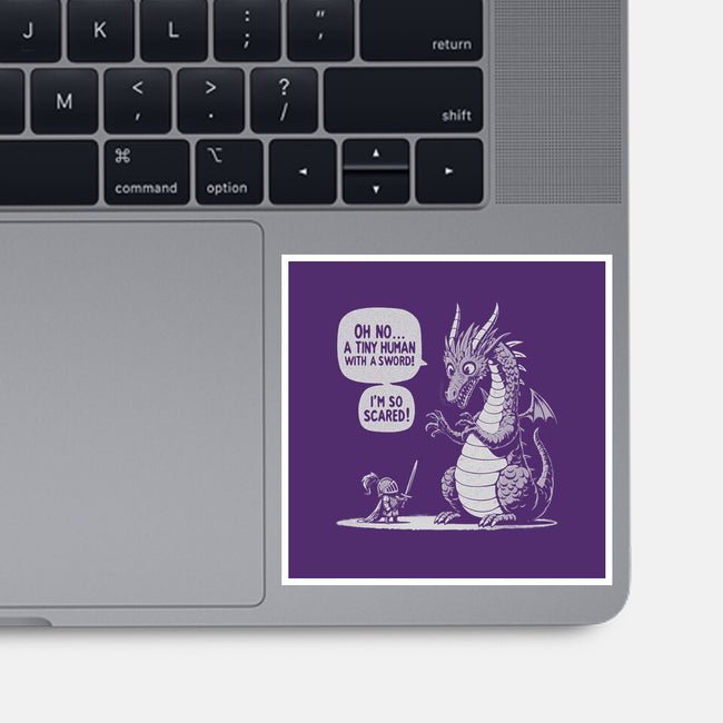Sarcastic Dragon-None-Glossy-Sticker-Popnotic