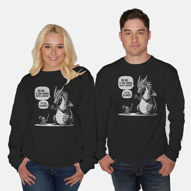 Sarcastic Dragon-Unisex-Crew Neck-Sweatshirt-Popnotic