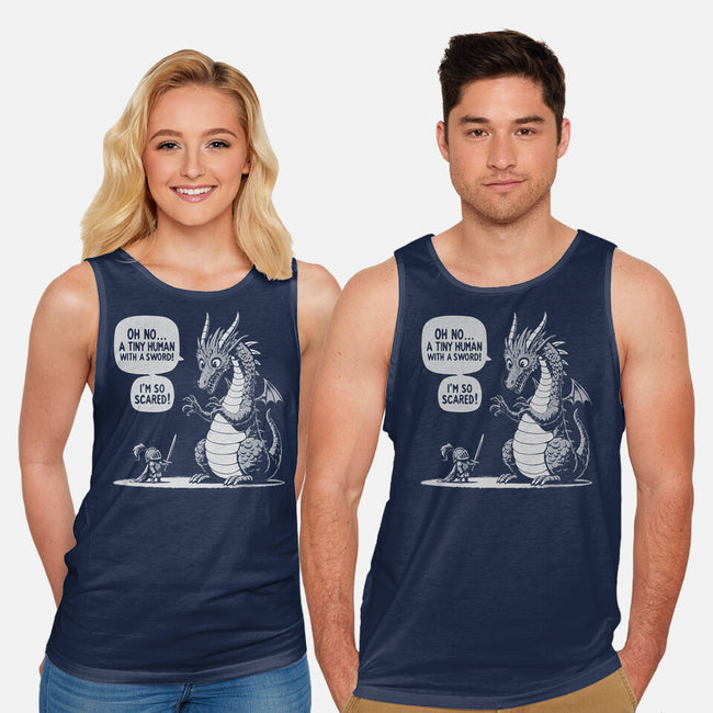 Sarcastic Dragon-Unisex-Basic-Tank-Popnotic