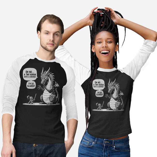 Sarcastic Dragon-Unisex-Baseball-Tee-Popnotic