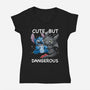 Cute But Dangerous Animals-Womens-V-Neck-Tee-Vallina84