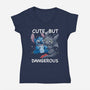 Cute But Dangerous Animals-Womens-V-Neck-Tee-Vallina84