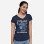 Cute But Dangerous Animals-Womens-V-Neck-Tee-Vallina84