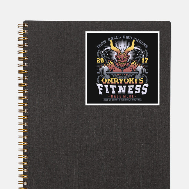Onryoki Fitness-None-Glossy-Sticker-LAGELANTEE