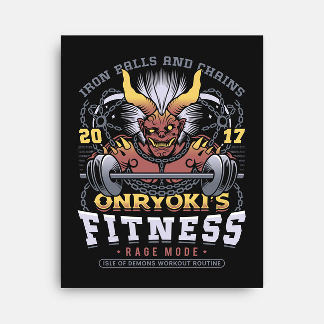 Onryoki Fitness-None-Stretched-Canvas-LAGELANTEE
