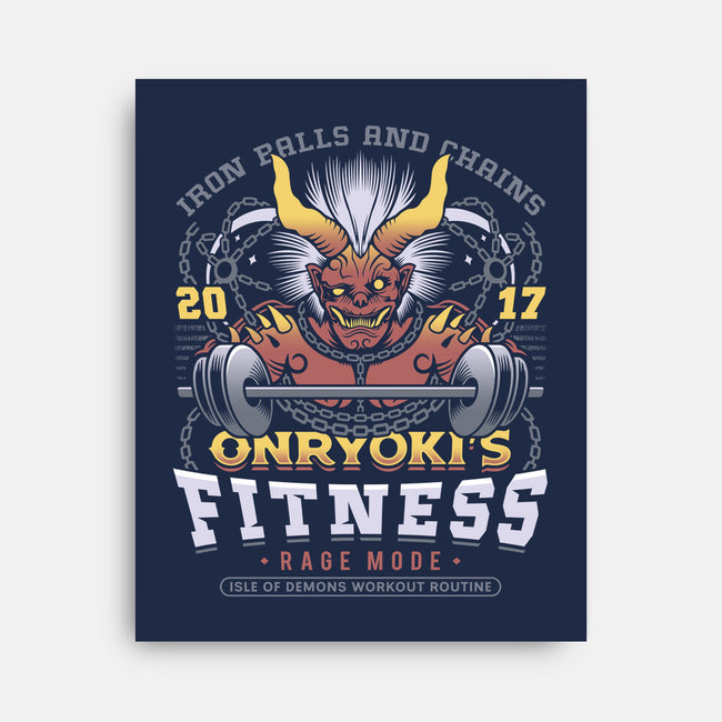 Onryoki Fitness-None-Stretched-Canvas-LAGELANTEE