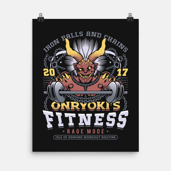 Onryoki Fitness-None-Matte-Poster-LAGELANTEE