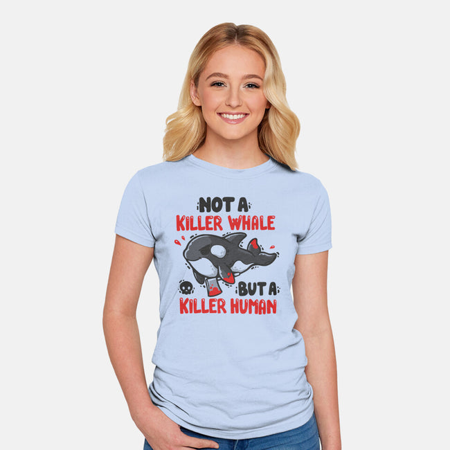 Killer Human-Womens-Fitted-Tee-Vallina84