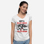 Killer Human-Womens-V-Neck-Tee-Vallina84