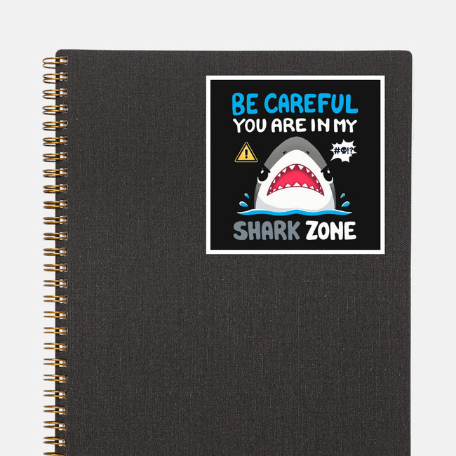 Shark Zone-None-Glossy-Sticker-Vallina84