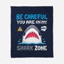 Shark Zone-None-Fleece-Blanket-Vallina84