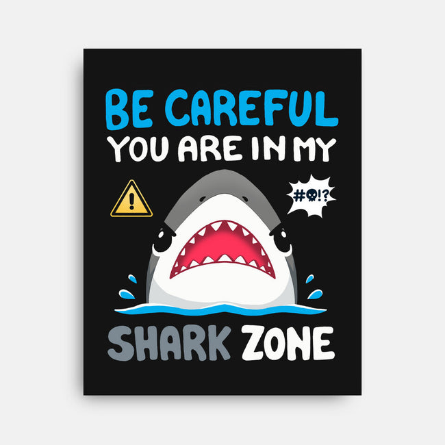 Shark Zone-None-Stretched-Canvas-Vallina84