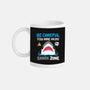 Shark Zone-None-Mug-Drinkware-Vallina84