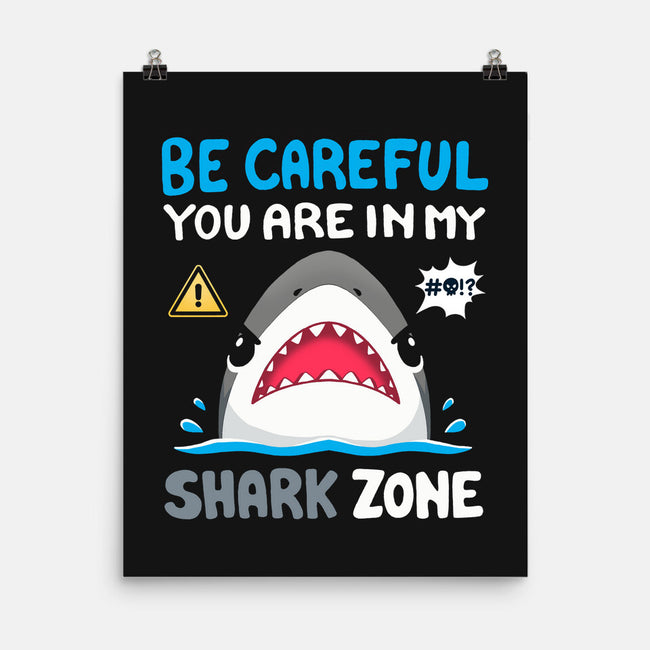 Shark Zone-None-Matte-Poster-Vallina84