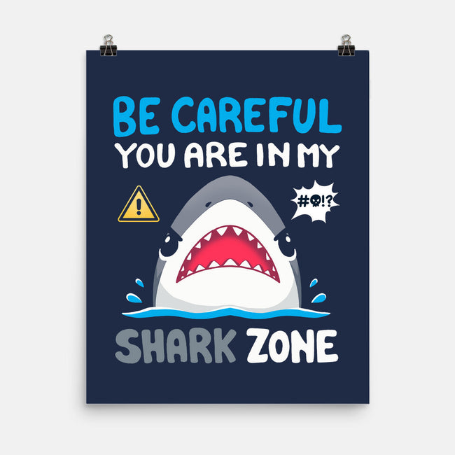 Shark Zone-None-Matte-Poster-Vallina84
