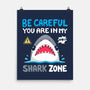 Shark Zone-None-Matte-Poster-Vallina84