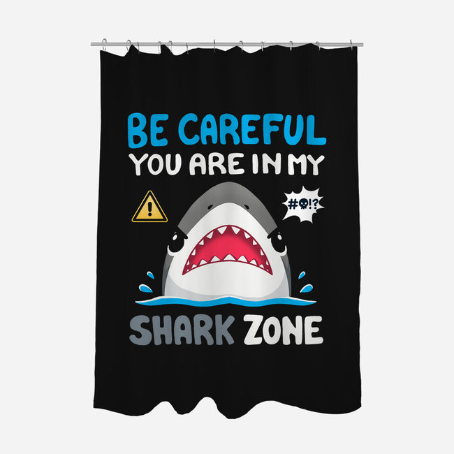 Shark Zone-None-Polyester-Shower Curtain-Vallina84