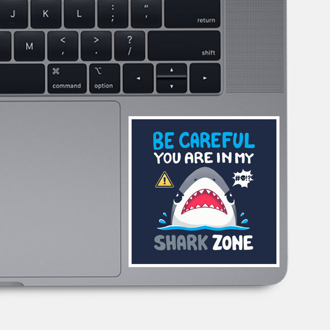 Shark Zone-None-Glossy-Sticker-Vallina84