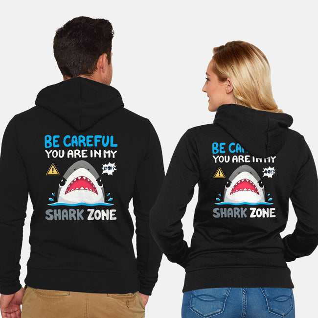 Shark Zone-Unisex-Zip-Up-Sweatshirt-Vallina84