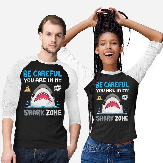 Shark Zone-Unisex-Baseball-Tee-Vallina84