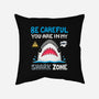 Shark Zone-None-Removable Cover w Insert-Throw Pillow-Vallina84