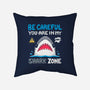 Shark Zone-None-Removable Cover w Insert-Throw Pillow-Vallina84