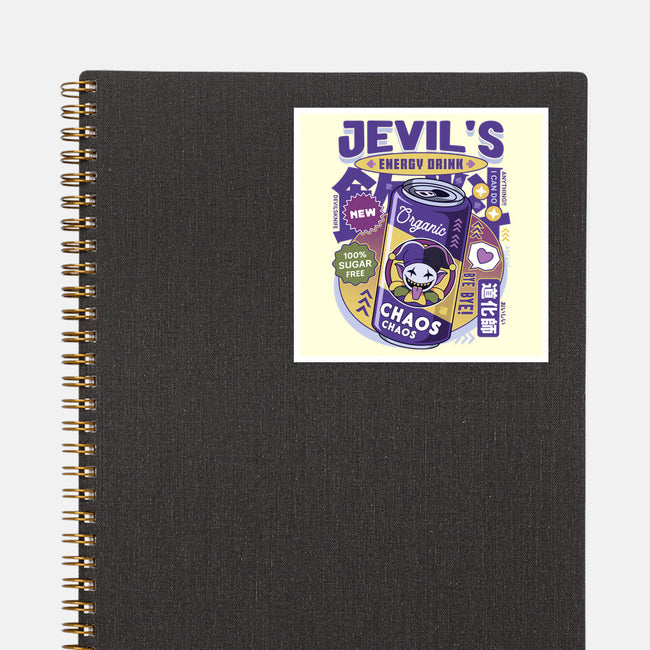 Jevil Energy Drink-None-Glossy-Sticker-LAGELANTEE