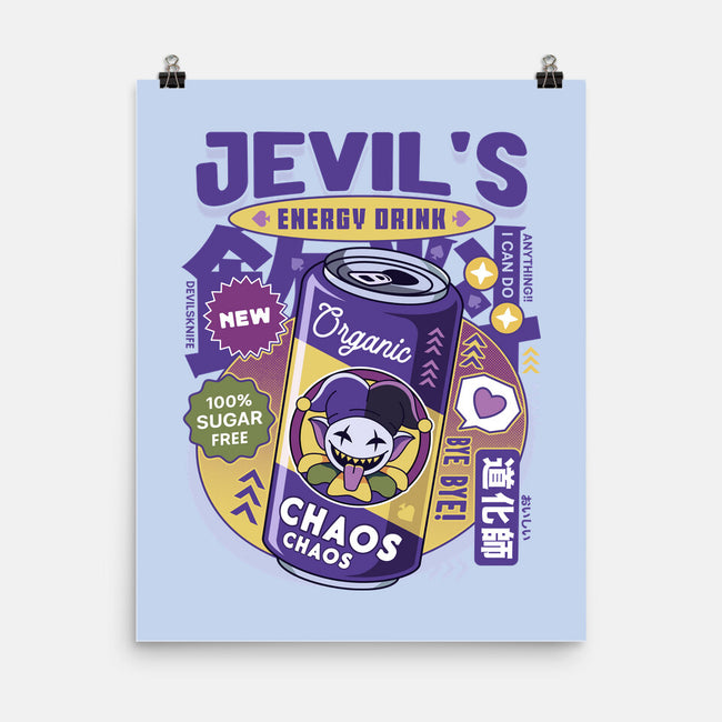 Jevil Energy Drink-None-Matte-Poster-LAGELANTEE