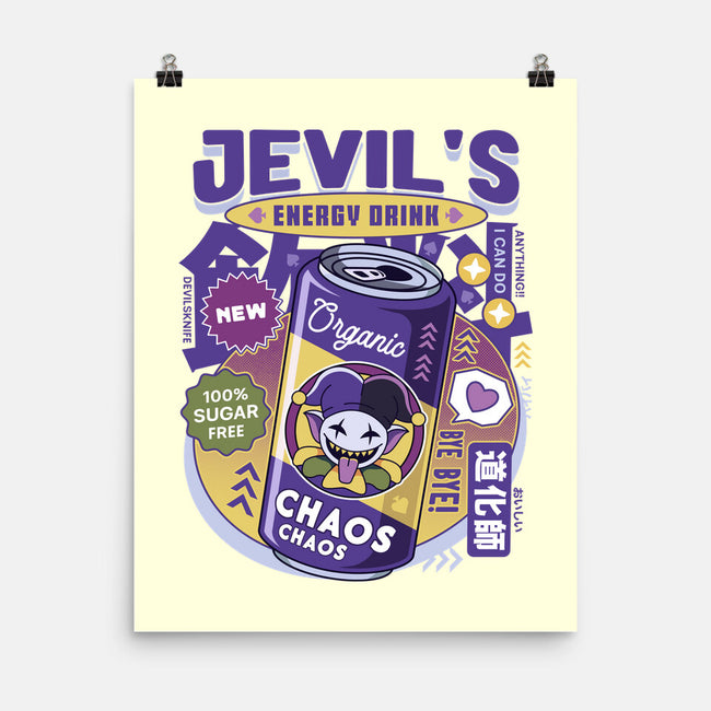 Jevil Energy Drink-None-Matte-Poster-LAGELANTEE