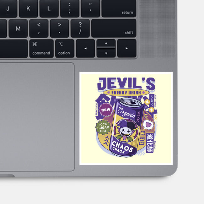 Jevil Energy Drink-None-Glossy-Sticker-LAGELANTEE
