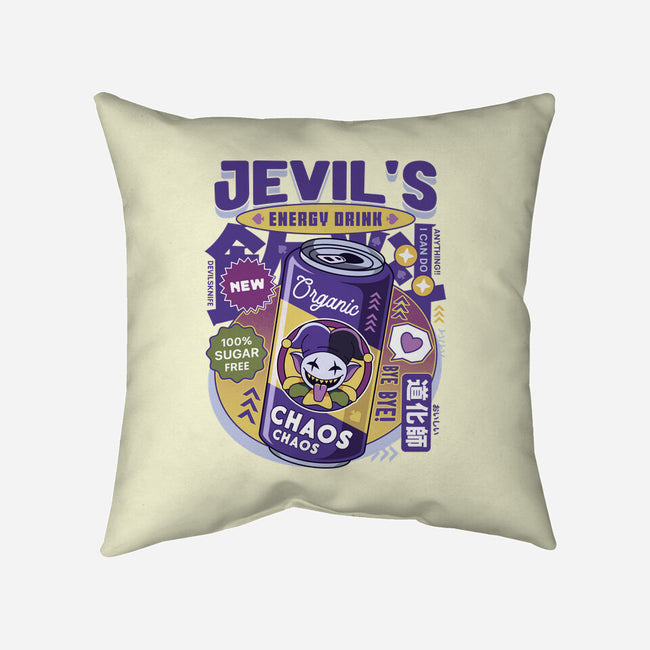 Jevil Energy Drink-None-Removable Cover w Insert-Throw Pillow-LAGELANTEE