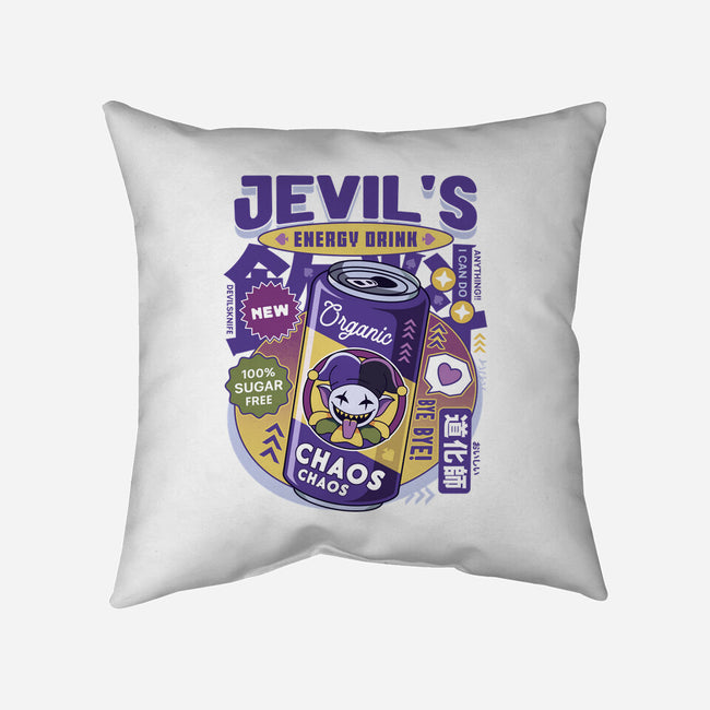 Jevil Energy Drink-None-Removable Cover w Insert-Throw Pillow-LAGELANTEE