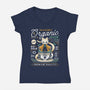 Mysterious Alchemist Green Tea-Womens-V-Neck-Tee-LAGELANTEE