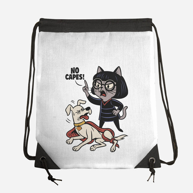 No Capes-None-Drawstring-Bag-Popnotic