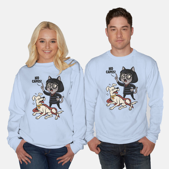 No Capes-Unisex-Crew Neck-Sweatshirt-Popnotic
