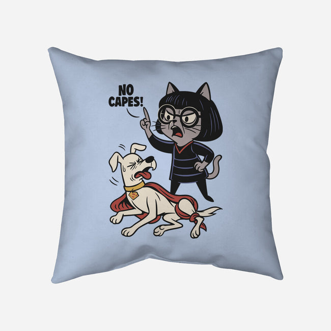 No Capes-None-Removable Cover w Insert-Throw Pillow-Popnotic