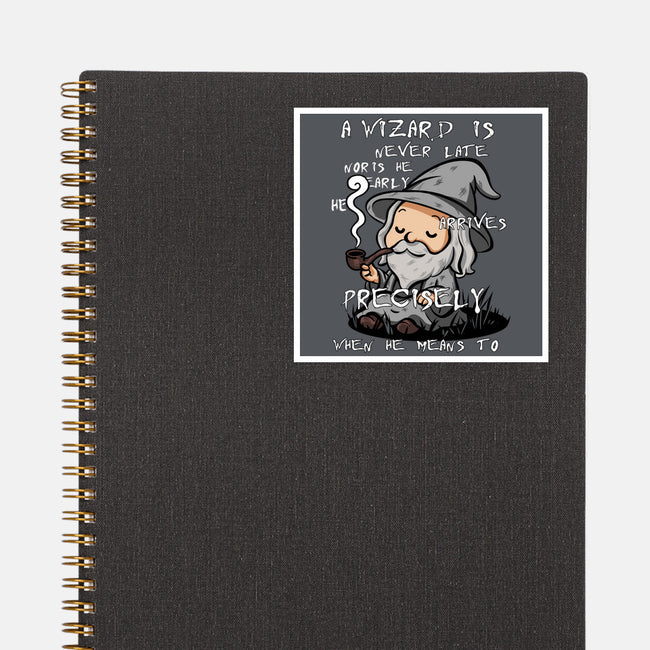 A Wizard Is Never Late-None-Glossy-Sticker-fanfabio