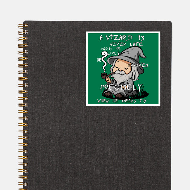 A Wizard Is Never Late-None-Glossy-Sticker-fanfabio