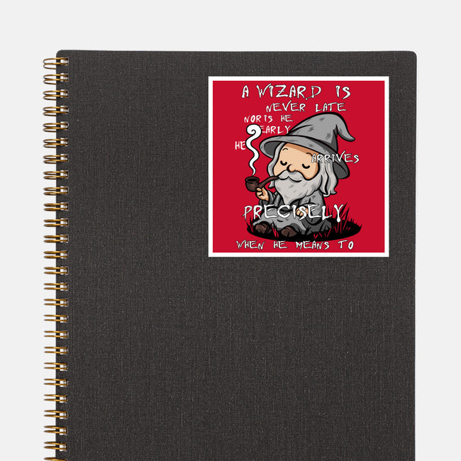 A Wizard Is Never Late-None-Glossy-Sticker-fanfabio