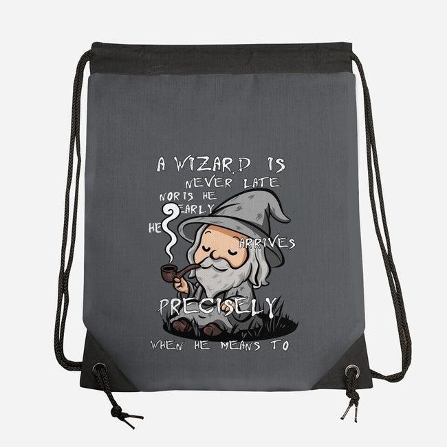 A Wizard Is Never Late-None-Drawstring-Bag-fanfabio